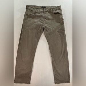 Mavi Jeans Zach Straight Leg Mens 40x32 Brown Khaki Stretch Denim Pants